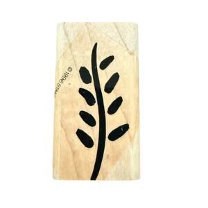 Stampin' Up! Vintage 1996 Plant Floral Rubber Stamp